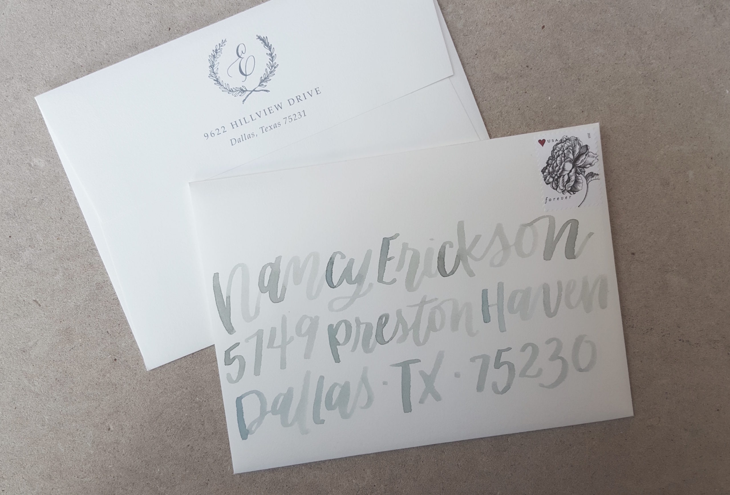 Watercolor Envelopes | Sarah Ann Design