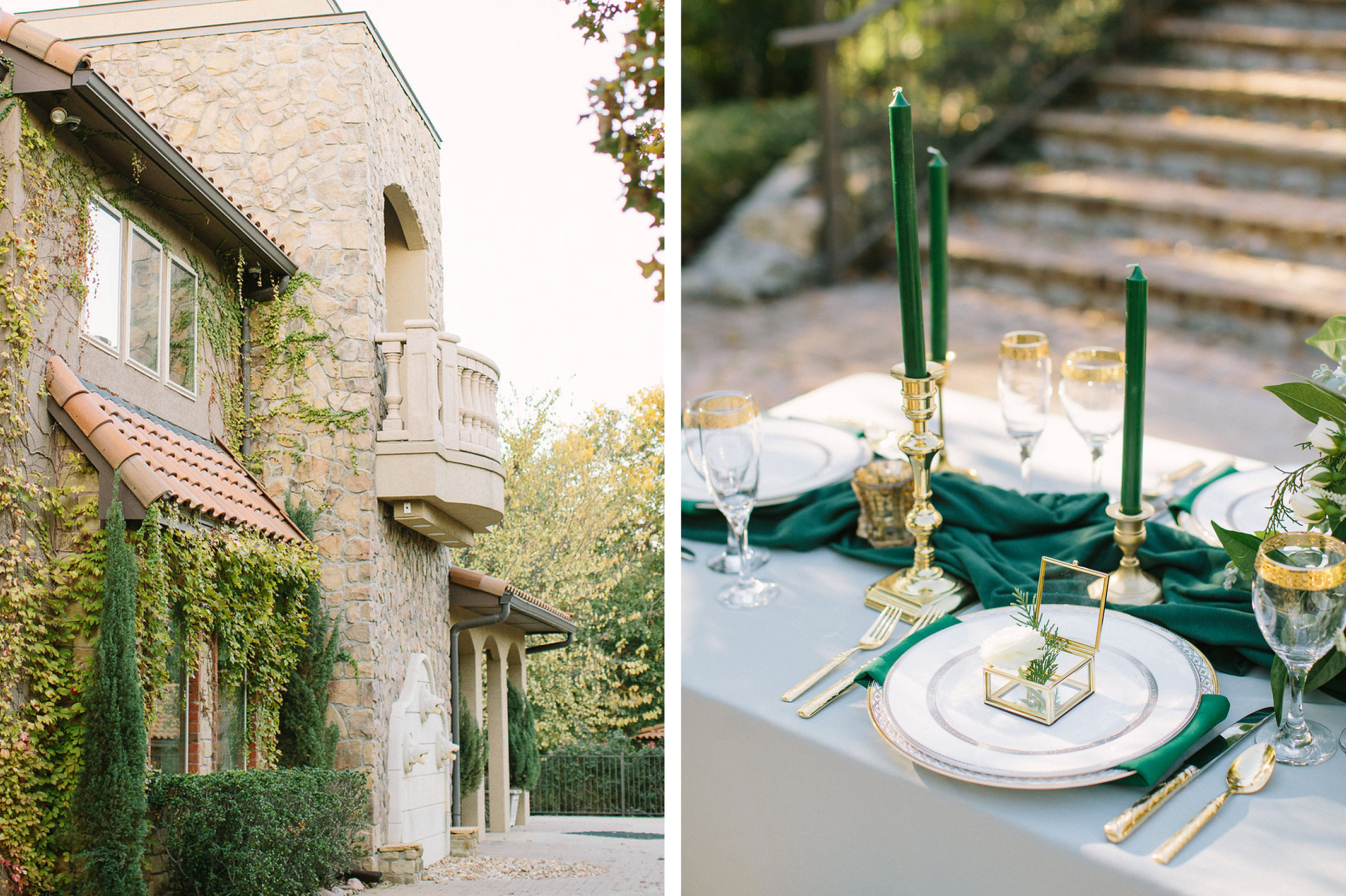 Custom Wedding Invitation Design | Emerald Elegance Styled Shoot