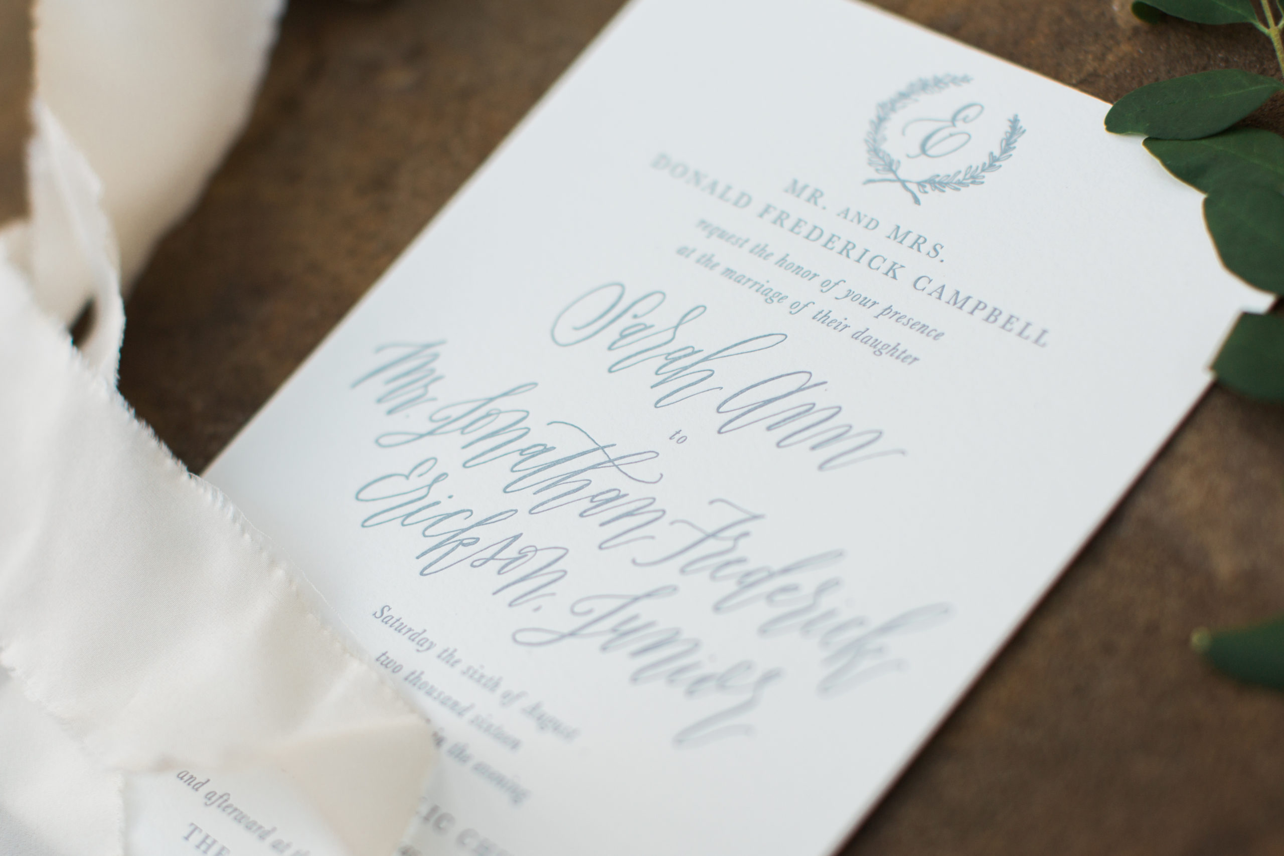 Wedding Invitations | Sarah Ann Design