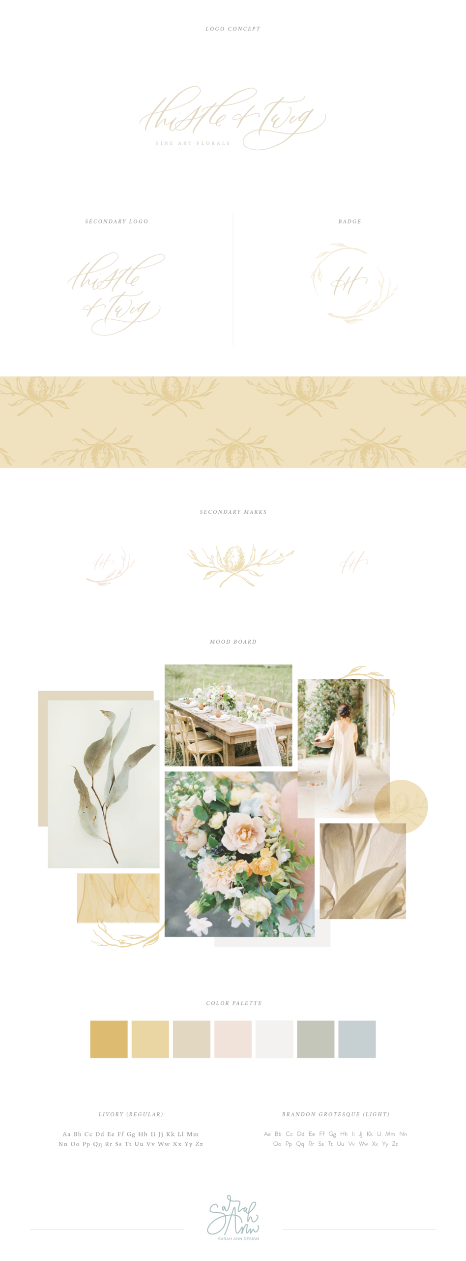 Wedding Industry Branding: Thistle + Twig // Sarah Ann Design