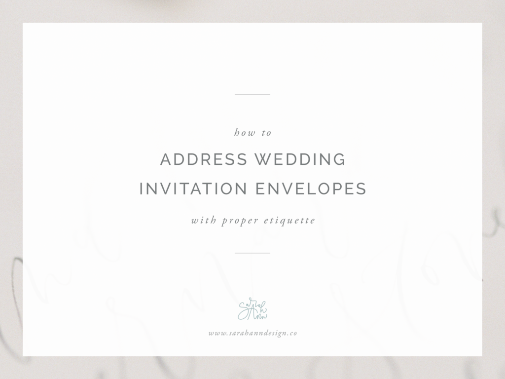 Wedding Envelope Addressing FAQs: How to Address Wedding Envelopes