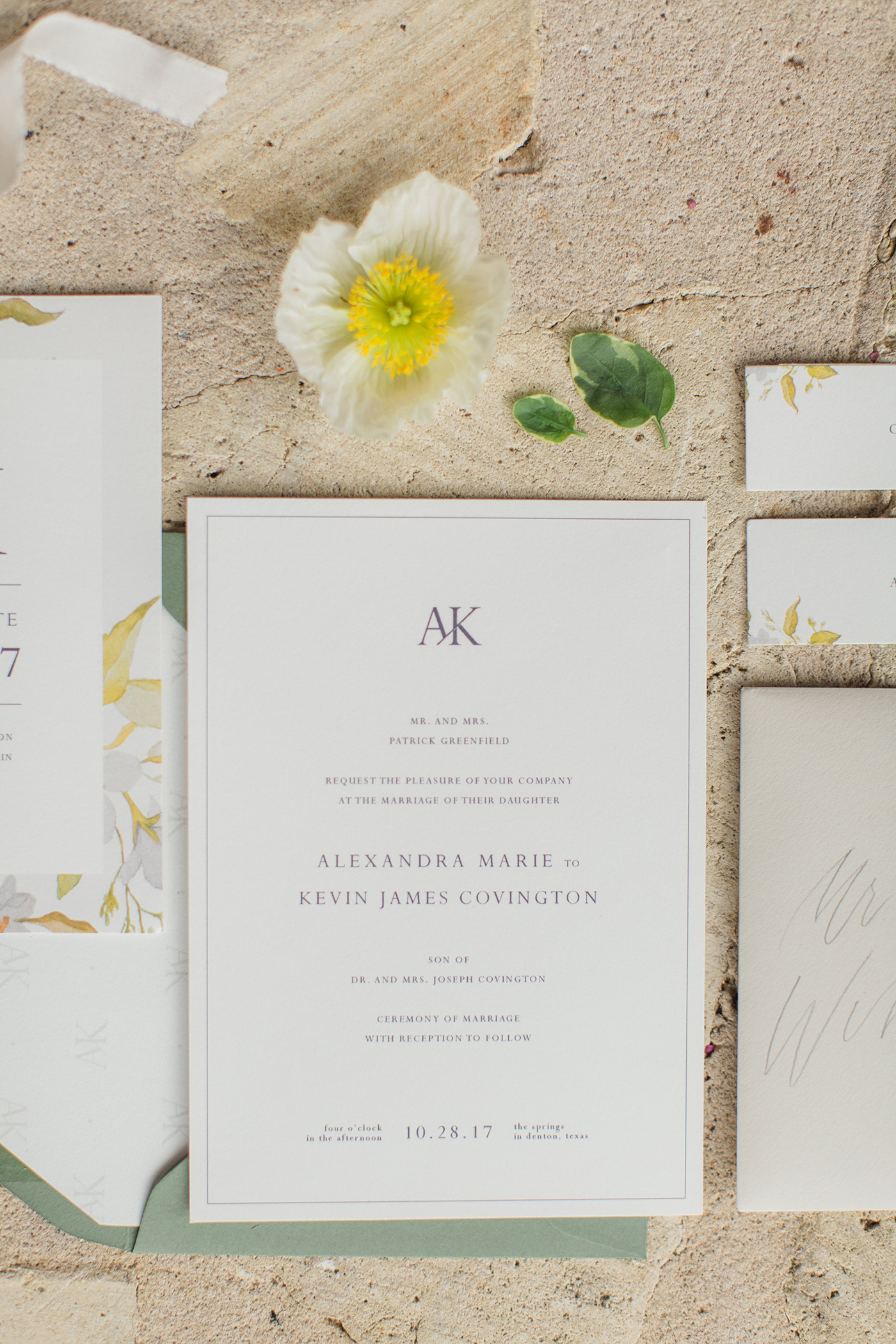 Wedding Invitation Design | Sarah Ann Design: Featured in Brides of North Texas