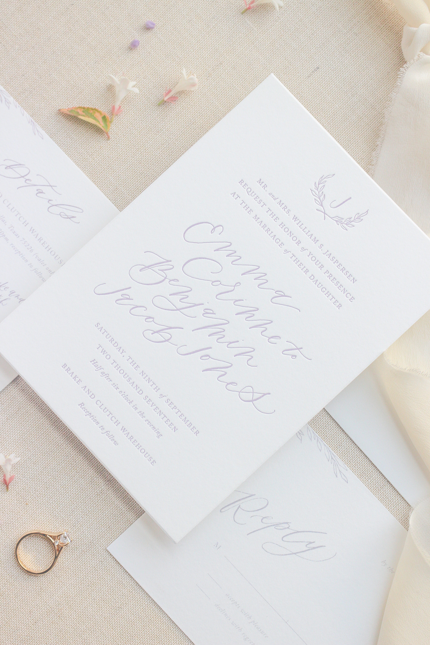 Wedding Stationery Design: Emma + Ben // Sarah Ann Design