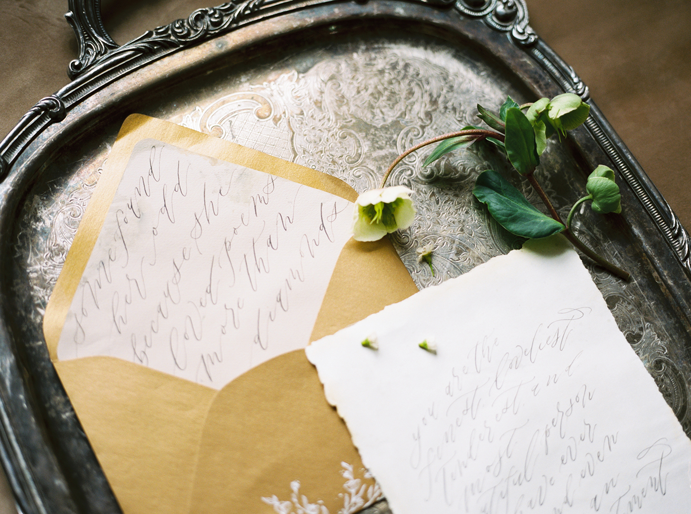 Sarah Ann Design - Fine Art Wedding Stationery - Old World Bridal Inspiration 