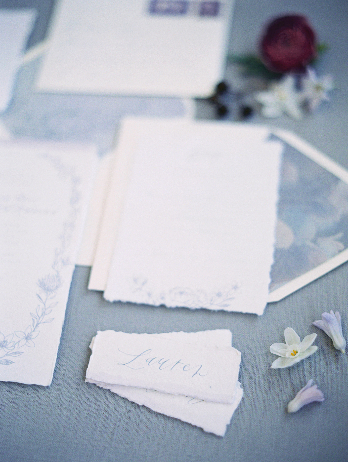 Sarah Ann Design // Fine Art Wedding Invitation Design // Lavender Inspiration