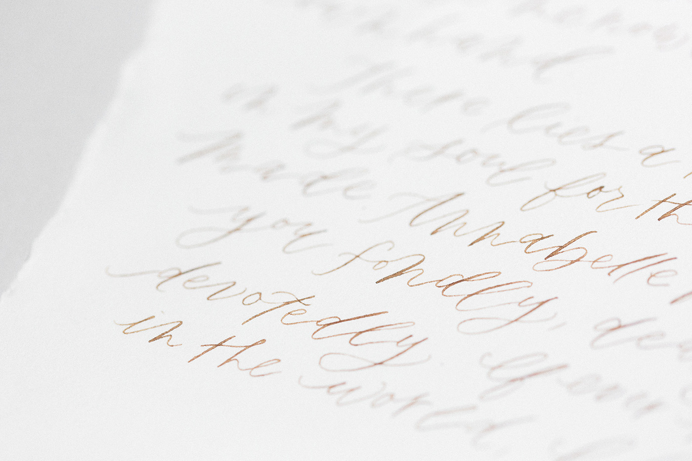 It is Well - Wedding Calligraphy Vows - Sarah Ann Design - Proposal Calligraphy