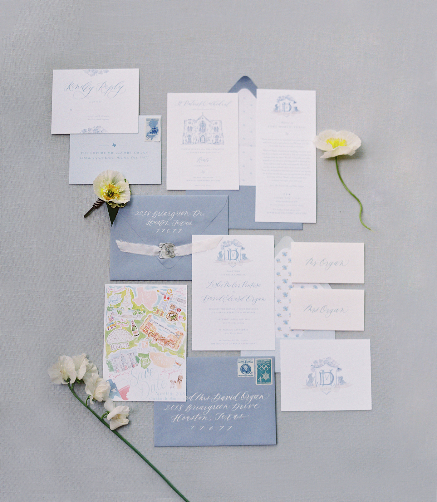 Custom Crest Wedding Invitation | Sarah Ann Design