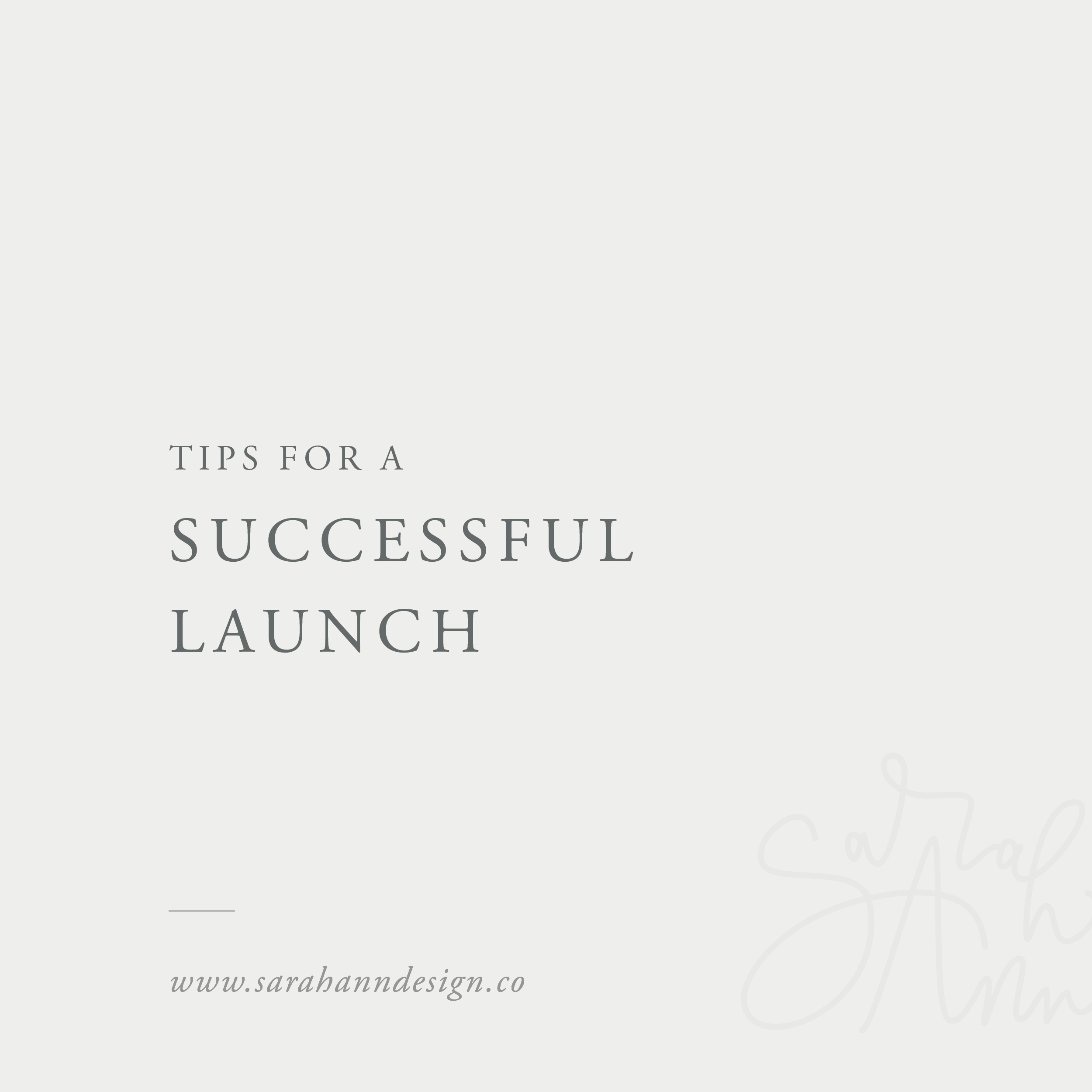 TipsForCreatives - Successful Launch Checklist