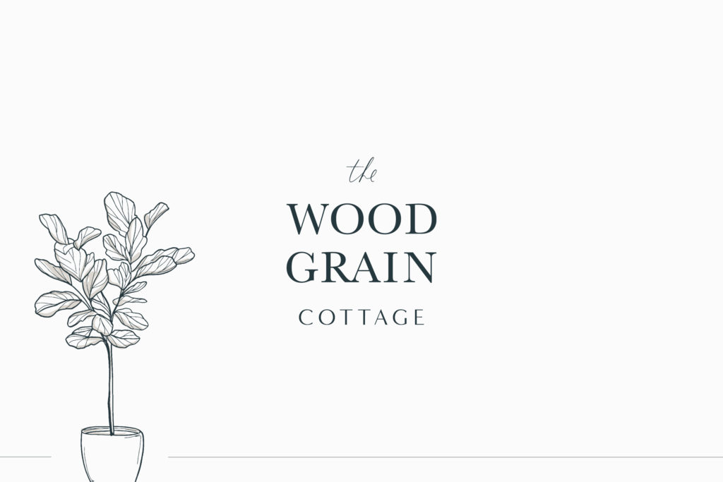 The Wood Grain Cottage - Interior Design Blog - Logo Design Branding - Sarah Ann Design