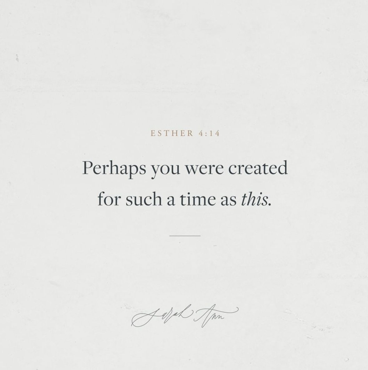 Perhaps You Were Created for Such a Time as This / Covid19 Thoughts for Creatives // Sarah Ann Design