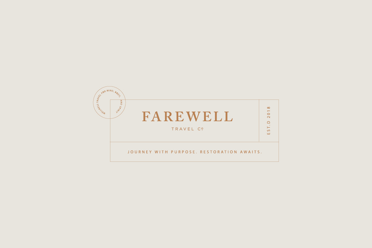 Travel Brand Design: Farewell Travel Co. // Sarah Ann Design