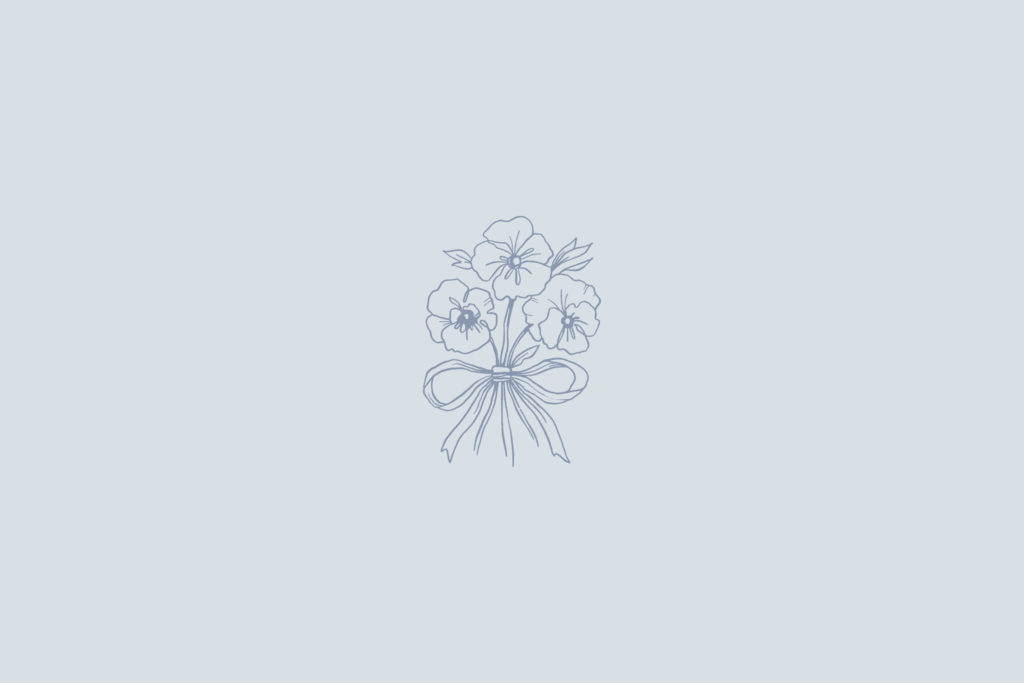 Branding // Blue Pansy Floral Design Co // Floral Designer Logo + Brand by Sarah Ann Design