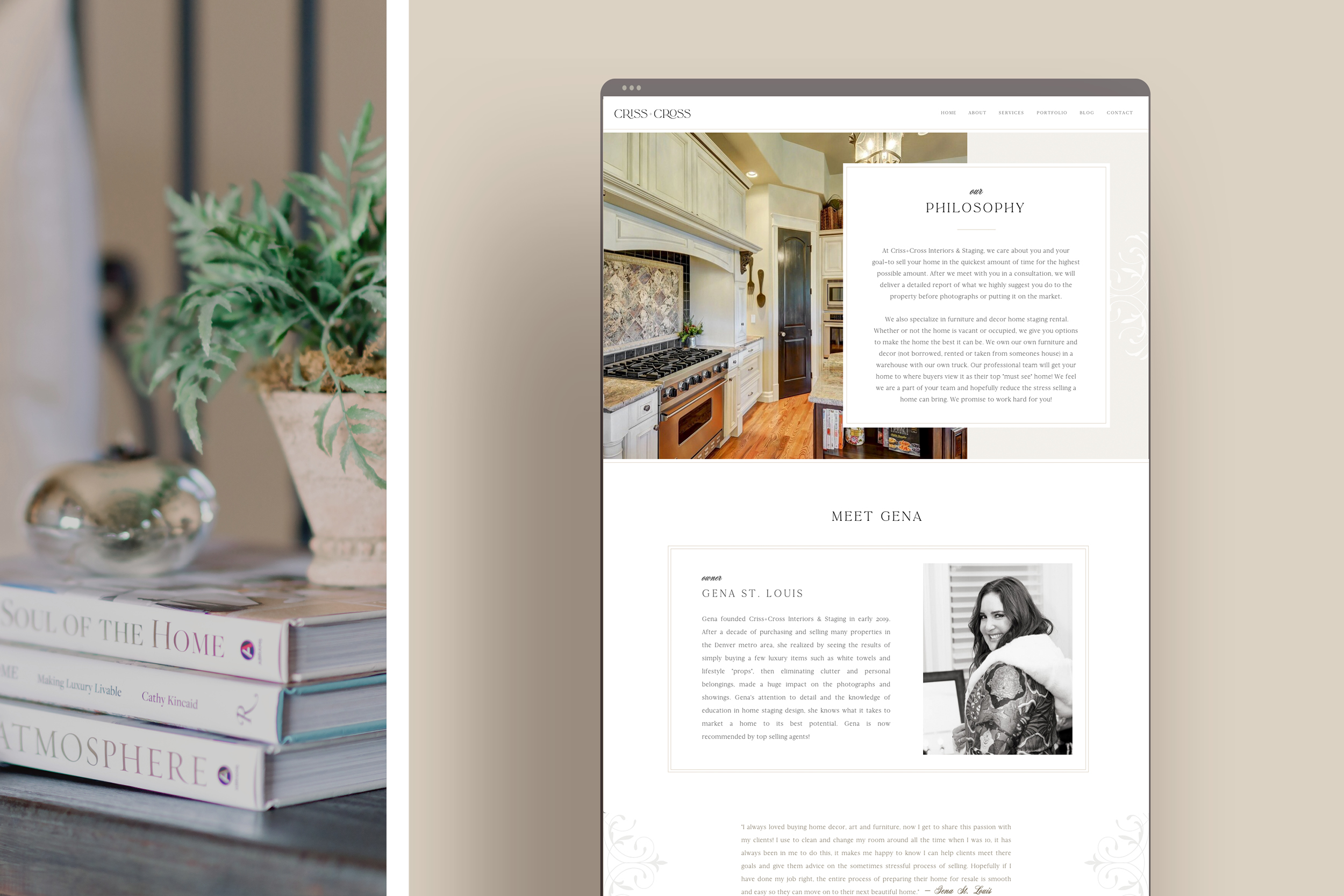 Custom Brand + Website Design for Denver Interior Staging Studio