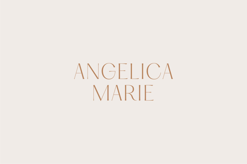 Brand + Website Design: Angelica Marie Photography | Sarah Ann Design