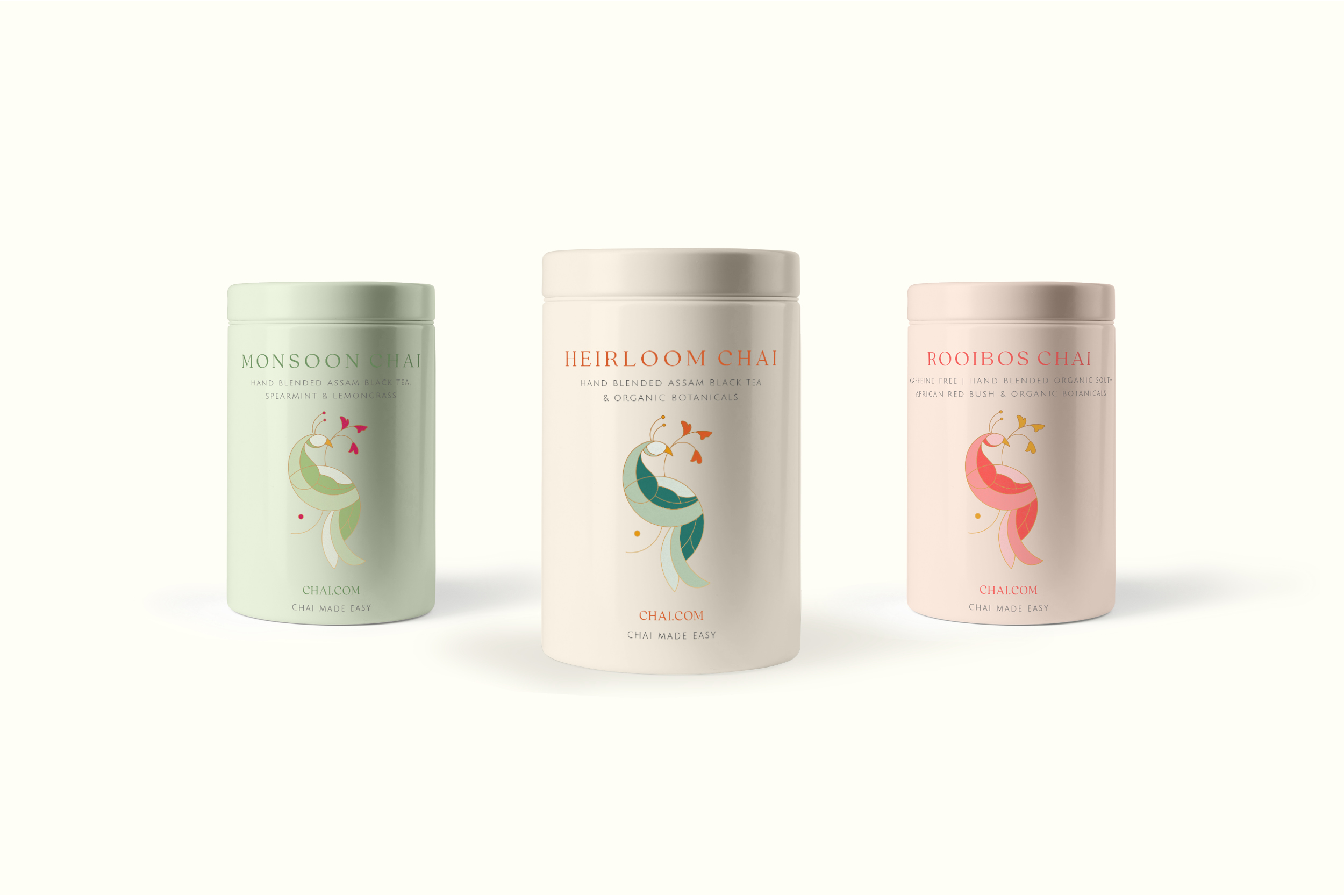 Chai.com | Modern Chai Tea Brand Design and Packaging by Sarah Ann Design