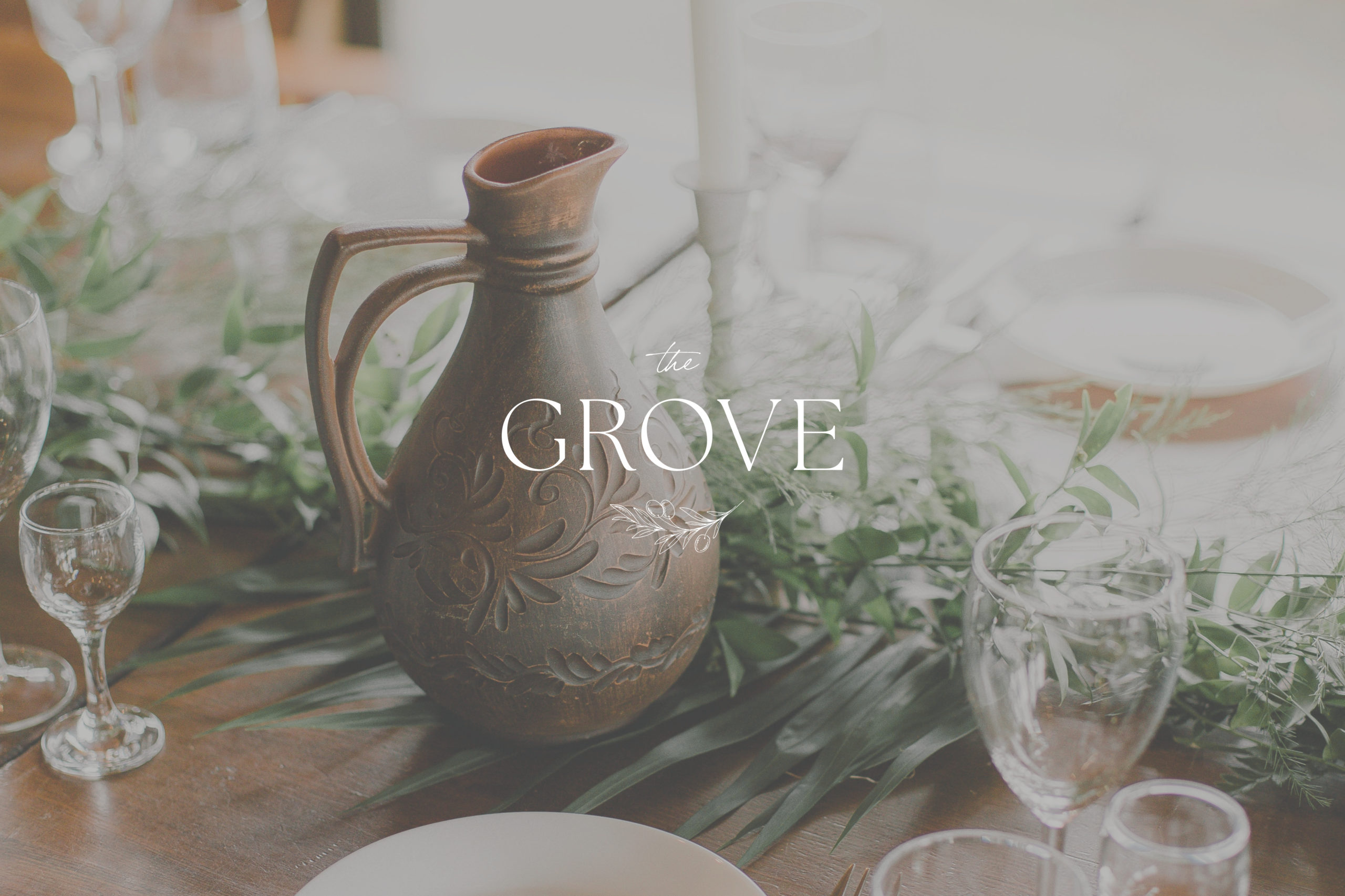 Farmhouse Brand Design | The Grove: Custom Brand Identity - Tabletop