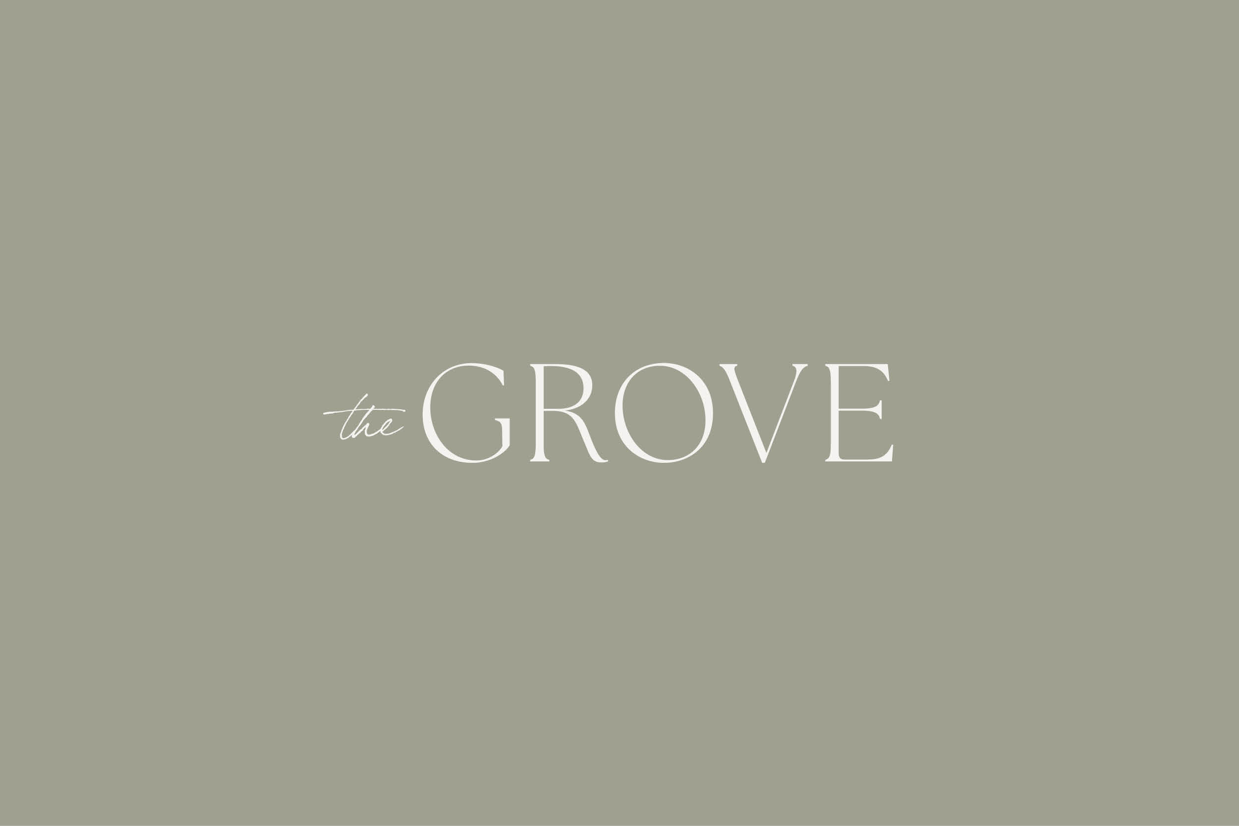 Farmhouse Brand Design | The Grove: Custom Brand Identity - Green