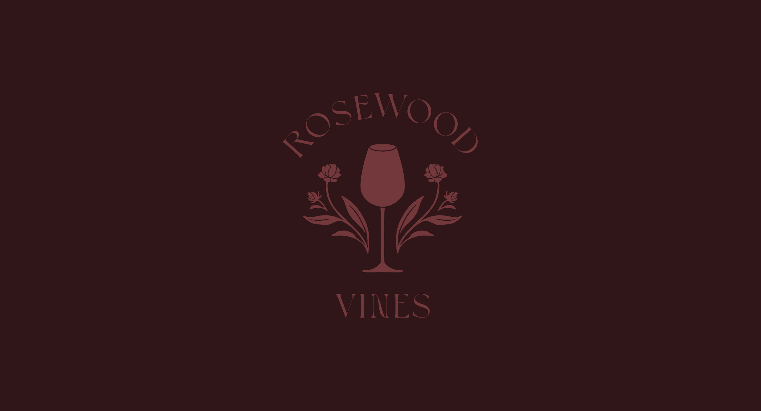 Rosewood Vines - Wine Branding and Logo Design - Sarah Ann Design