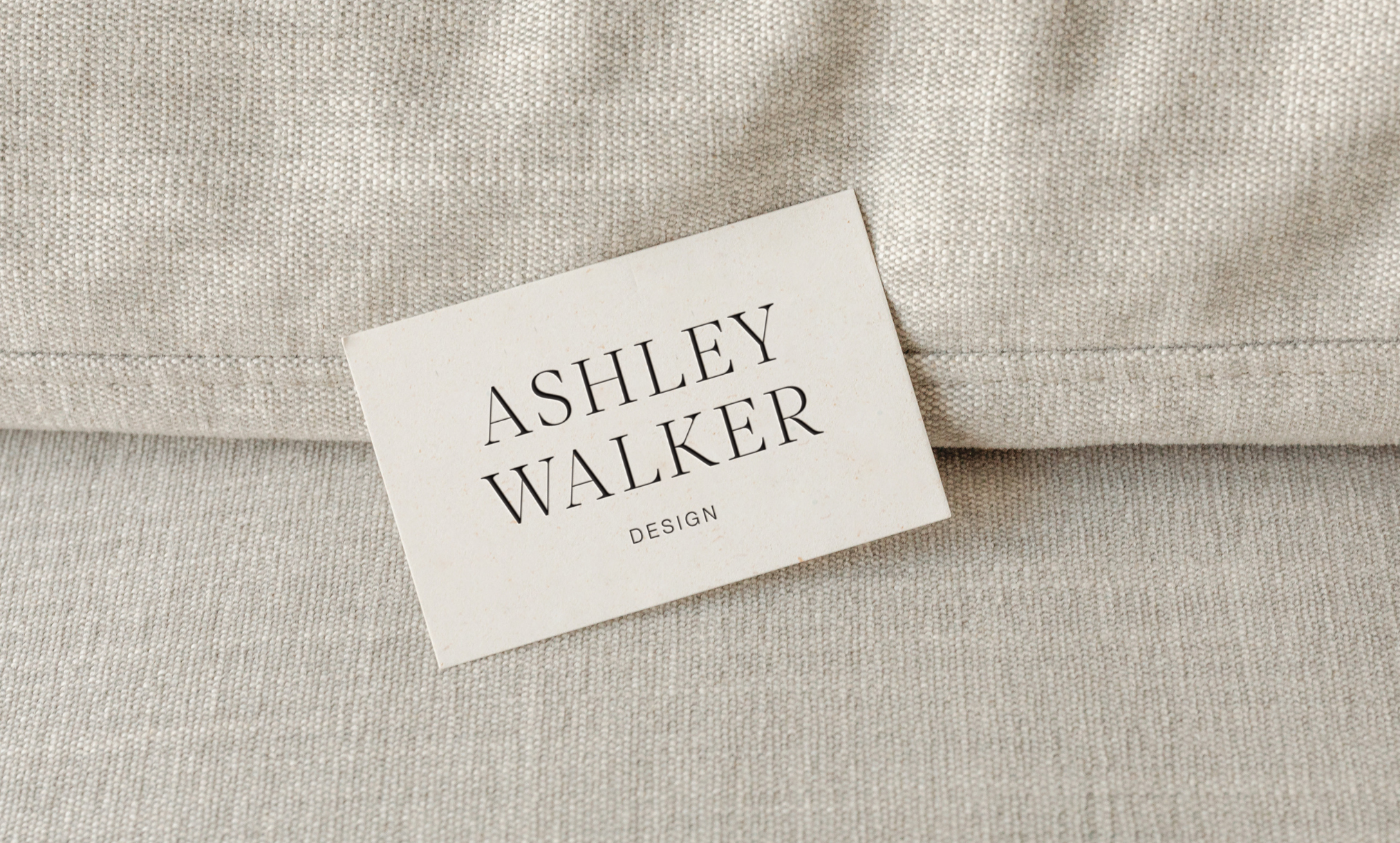 Ashley Walker - Interior Designer Logo Design by Sarah Ann Design