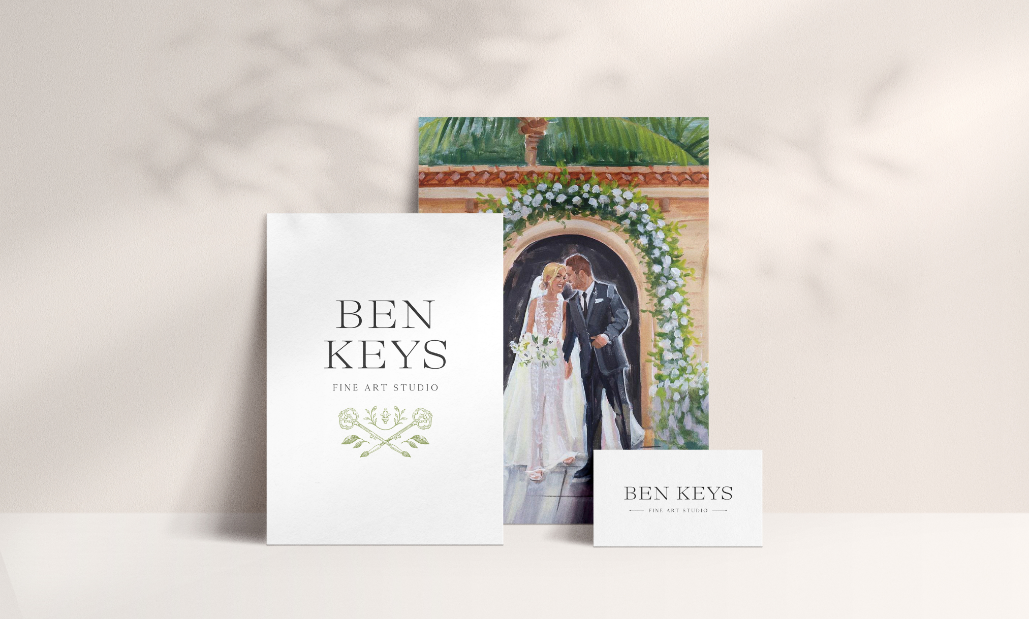 Brand Design for Live Wedding Painter Artist | Ben Keys Fine Art Studio