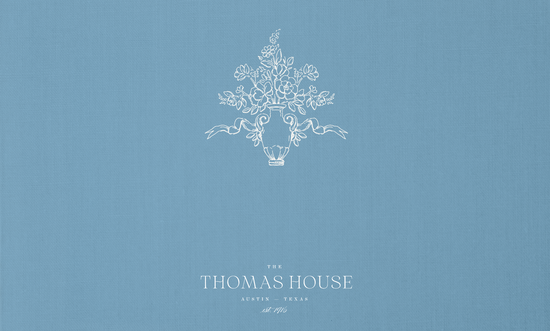 Whimsical Romantic Wedding Venue Brand inspired by the Regency Era - The Thomas House - by Sarah Ann Design