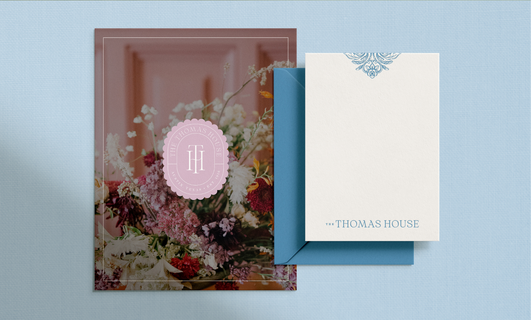 Whimsical Romantic Wedding Venue Brand inspired by the Regency Era - The Thomas House - by Sarah Ann Design