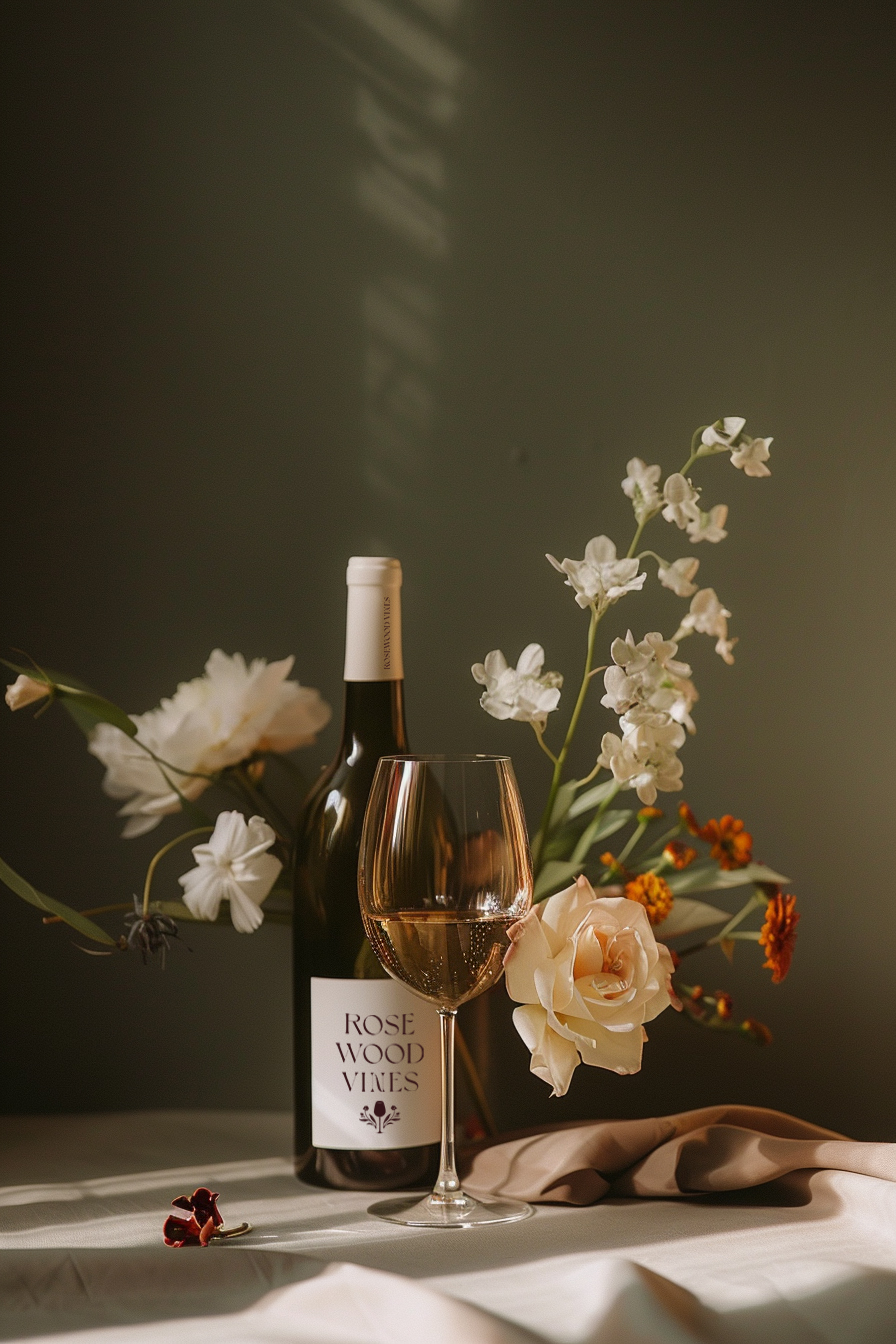 Romantic Brand - Rosewood Vines - Winery Brand