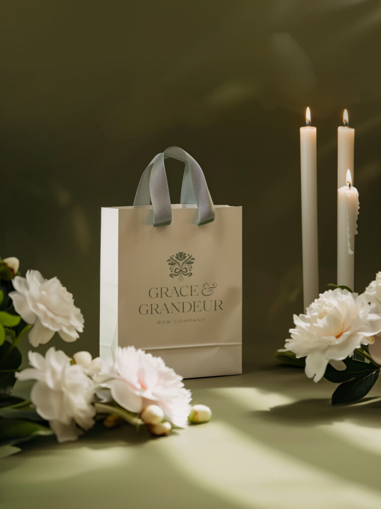 Romantic Brand - Grace & Grandeur Bow Company - Sarah Ann Design
