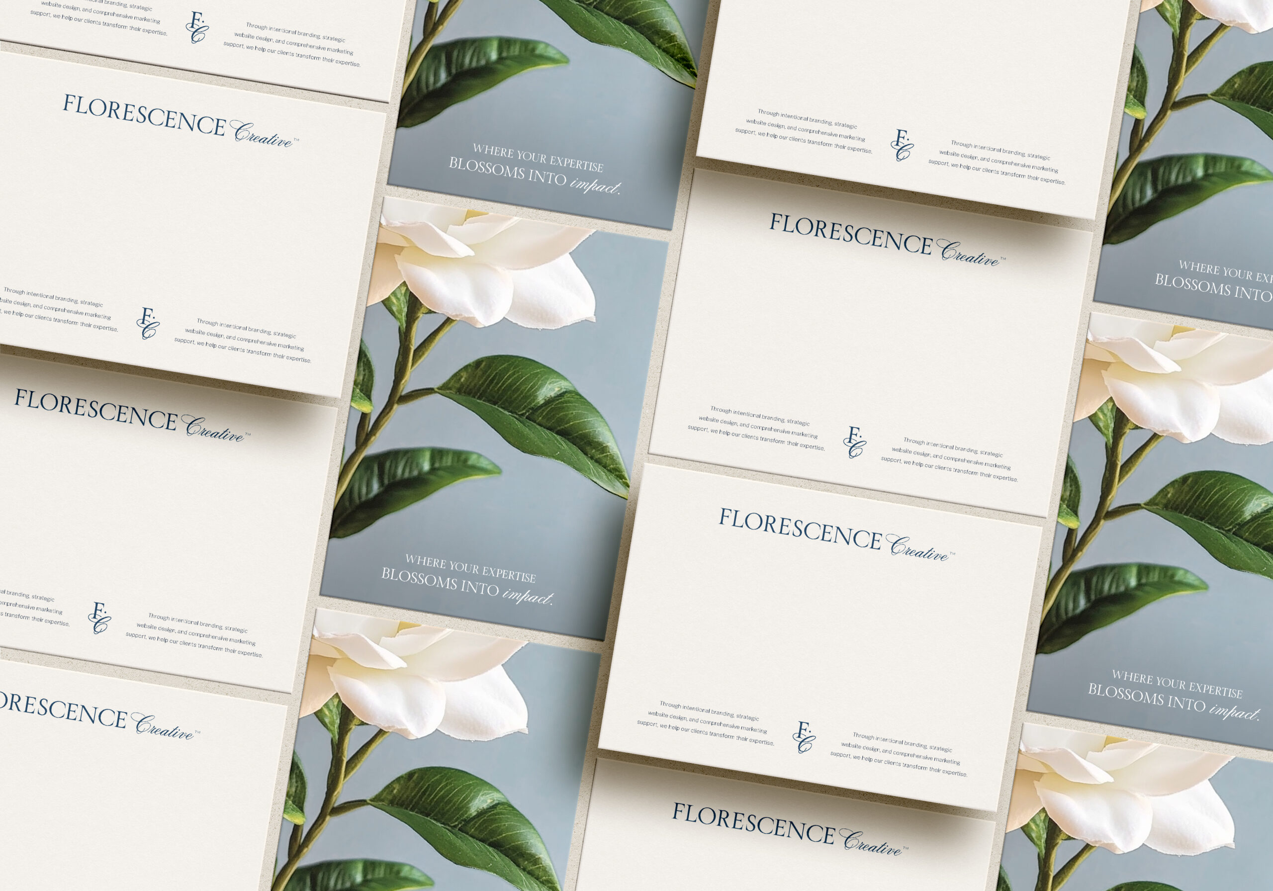 Classic Feminine Elegant Polished Brand Design - Florescence Creative™ by Sarah Ann Design