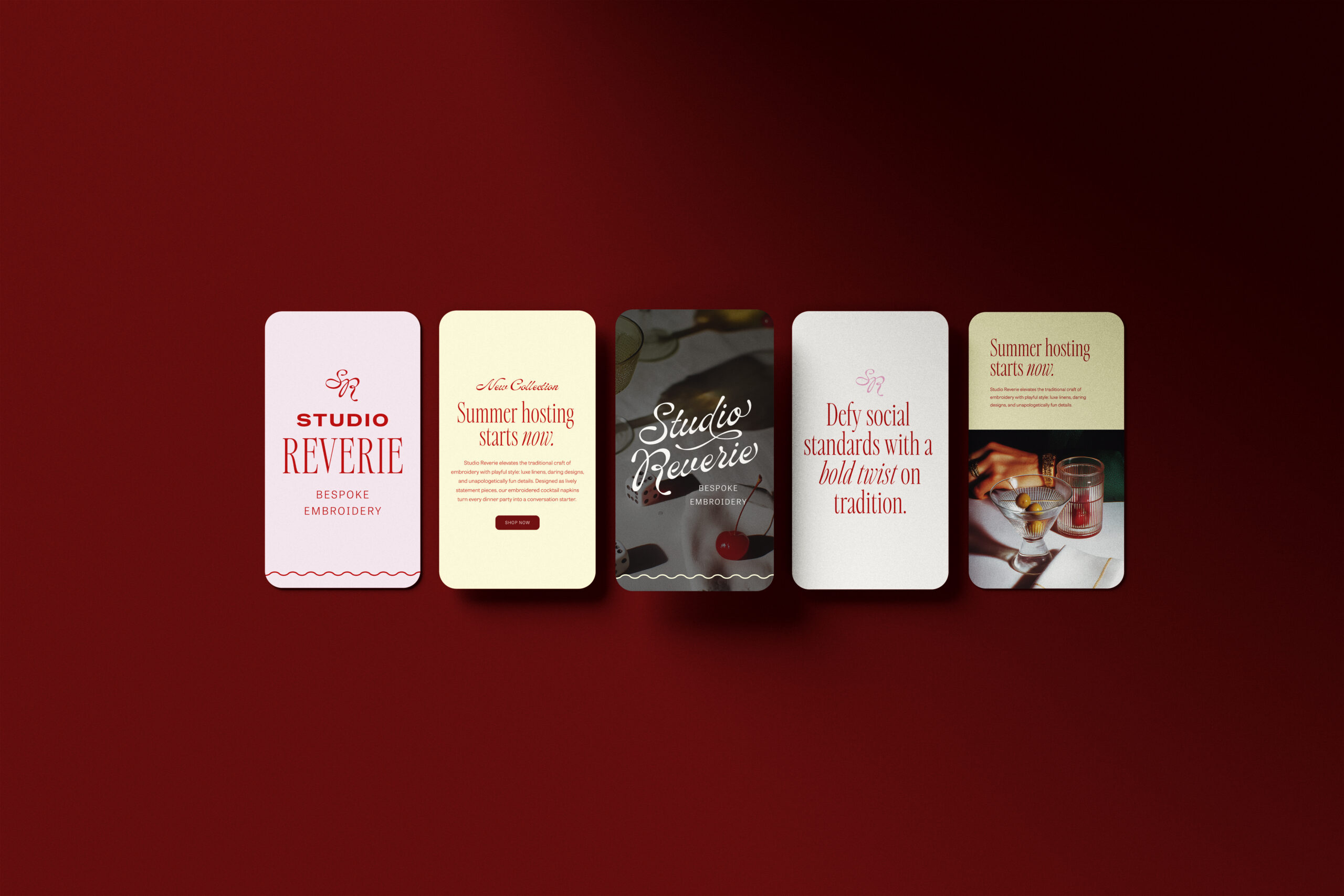 Studio Reverie - Bold Brand Board by Sarah Ann Design
