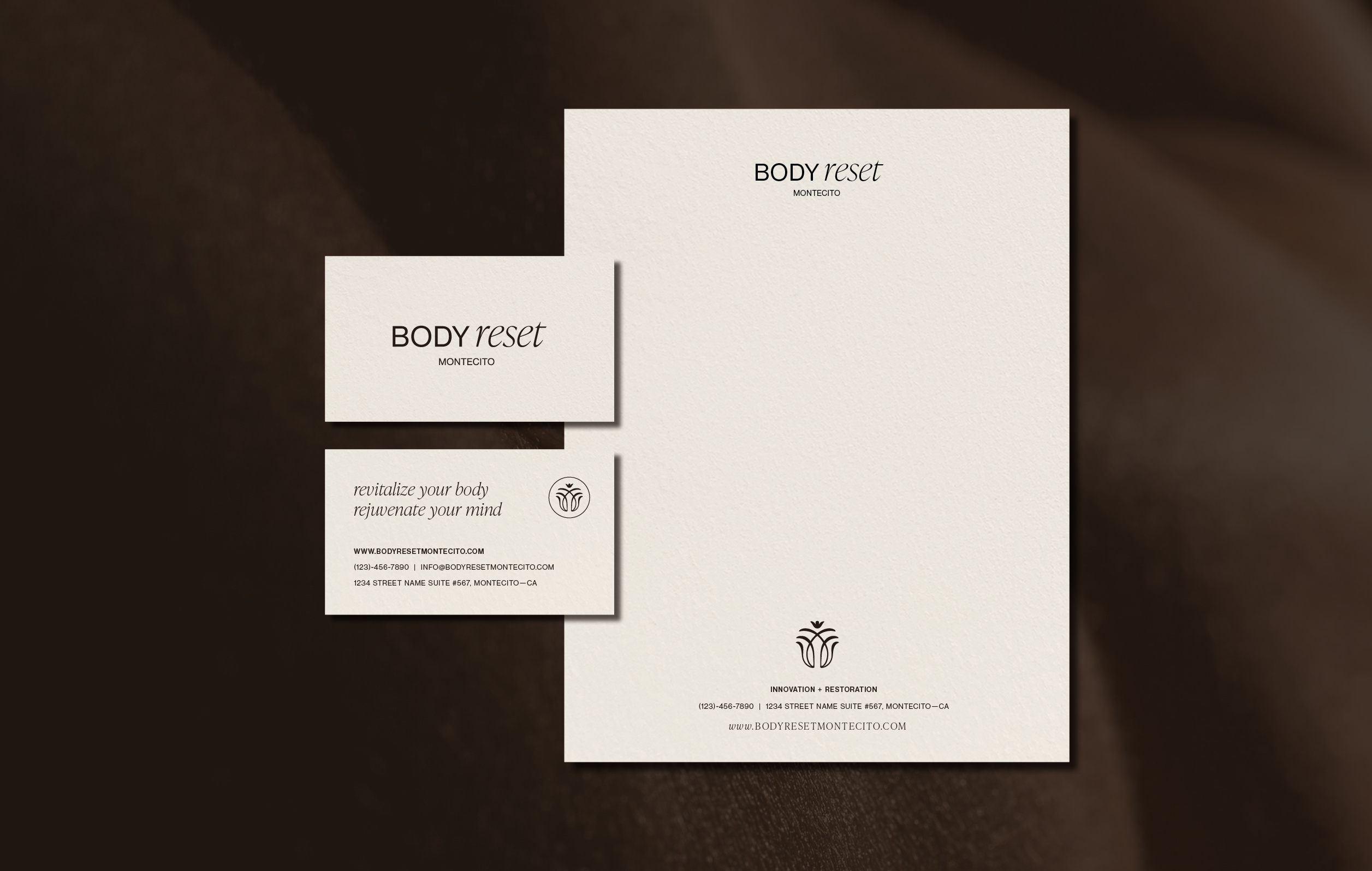 Luxury Wellness Brand Design // Body Reset Montecito